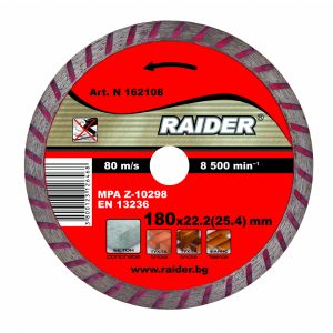 Ploča RD-DD07 za sečenje dijamantska TURBO 180*22.2mm 162108