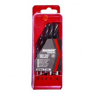 Komplet burgija za drvo Ø4,5,6,8,10mm 157114