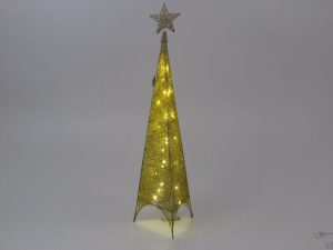 Novogodišnja piramida 120cm zlatna