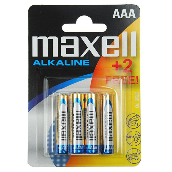 Baterije Maxell MXBLR036 AAA blister 4+2