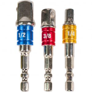 Bit adapteri 1/4", 3/8", 1/2" 330312