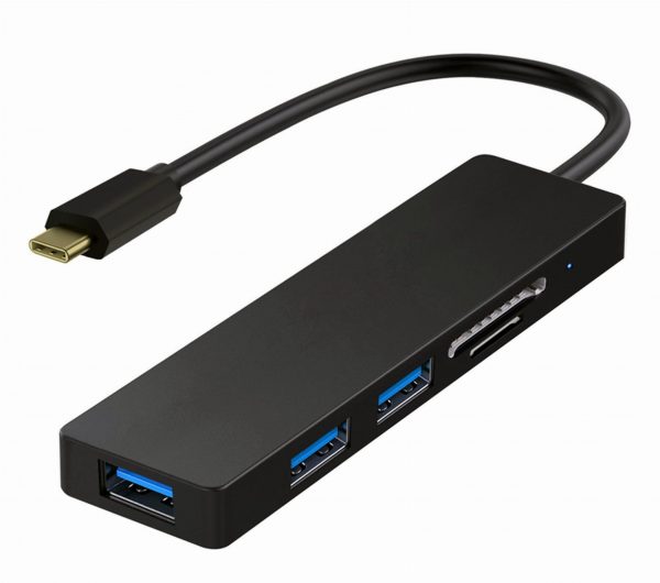 Adapter Platinet PMMA9846 Type-C 5u1 hubx3