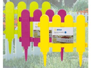 Ograda za baštu bela duzina 1.5m, visina 28cm