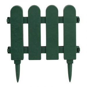 Ograda za baštu zelena dužina 1.5m, visina 28cm