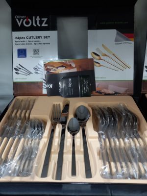 Kuhinjski pribor u setu OV51512A24, 24k, boja srebra