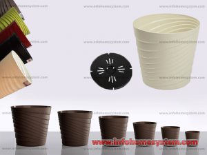 Saksija Toscana FI 18 bela mis