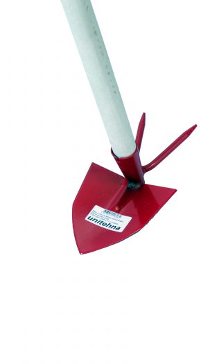 Motičica sa dva roga za baštu-veća nasadjena