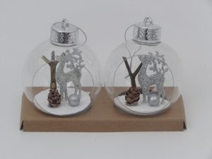 Novogodišnja kugla jelen 1/2