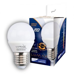 Led sijalica Lumax LUMG45-5W-6500K E27