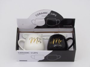 Šolje 1/2 crno bele