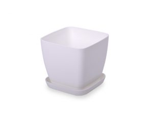 Saksija Flora 25*25 bela