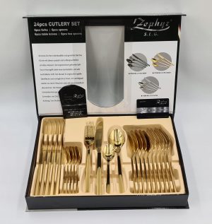 Kuhinjski pribor u setu OV51512AG24, 24k, boja zlata