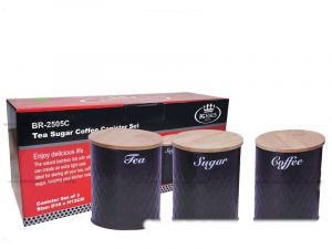 Set kuhinjskih posuda 3/1 crne