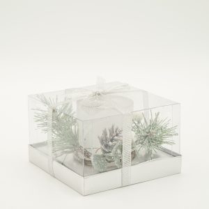 Novogodišnja dekoracija svećnjak