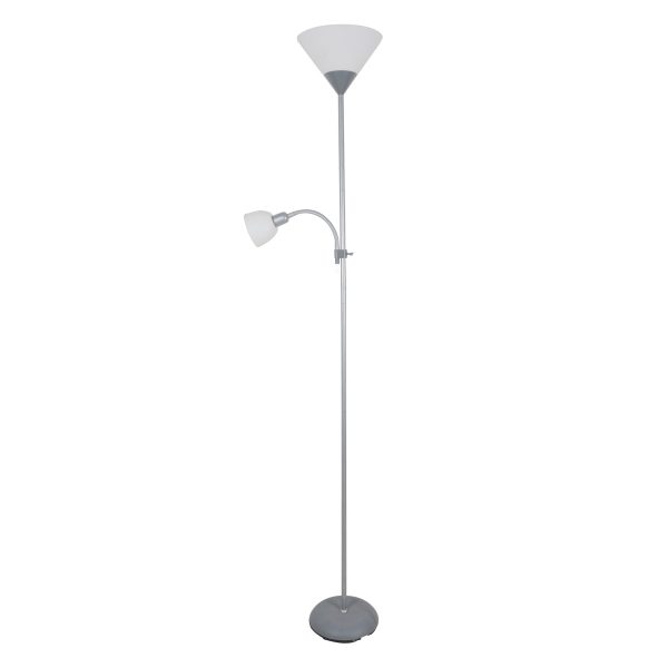 Lampa podna PFLF066GR siva E27 i E14