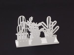 Stalak za salvete beli kaktus