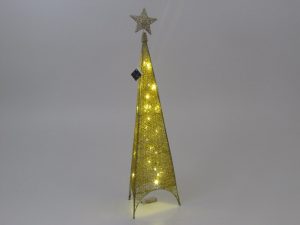 Novogodišnja piramida 90cm zlatna