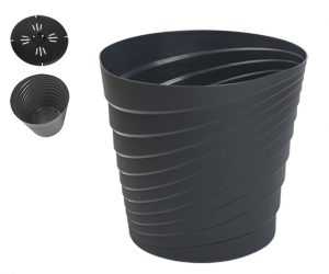 Saksija toscana fi40 siva mis.