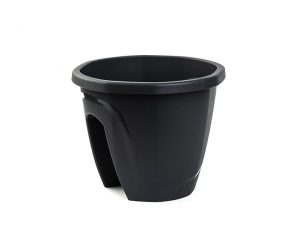 Saksija za ogradu juliet crna