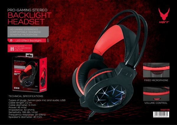 Slušalice Omega VH6010B Gaming 7 boja