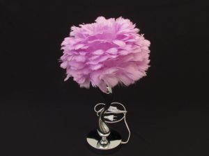 Lampa perje pink