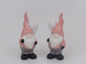 Novogodišnja keramička figura deda mraz 17cm