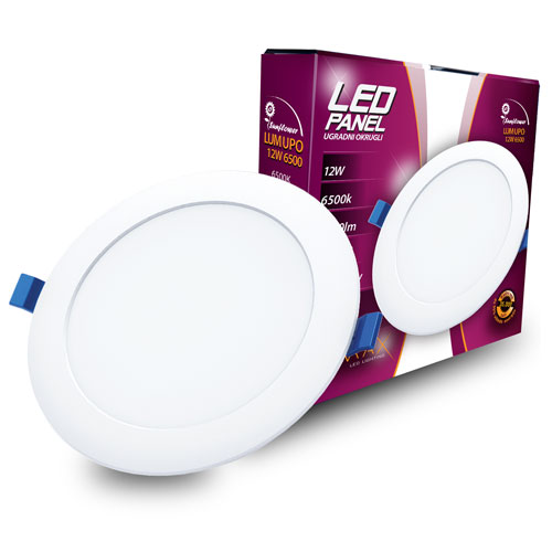 Led panel SF LUMUPO-12W 6500 ugrad.krug