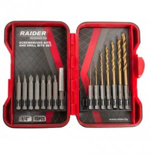 Komplet RD bitova I bitova za metal 1/4 15 kom 157795