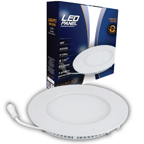 Led panel Lumax LUMUPO-6W-6500K ugrad-okrugli