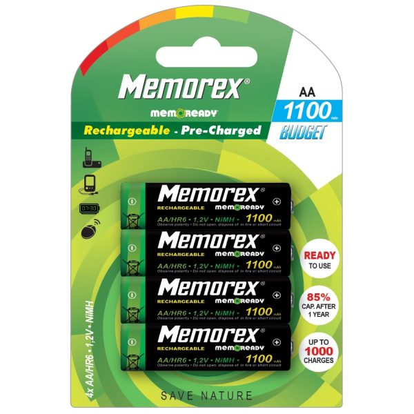 Baterije Memorex MEA0785 1100mAh AA 1/4