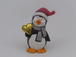 Novogodišnja keramička figura pingvin 19cm