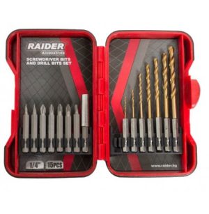 Komplet RD bitova I bitova za metal 1/4 15 kom 157795