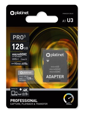 MSD Platinet PMMSDX128UIII 128GB+adapter