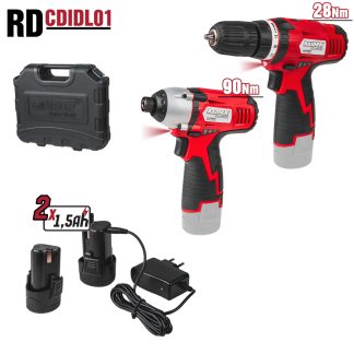 Aku.bušilica RD-CDIDL01 set 2 kom 12V 030158