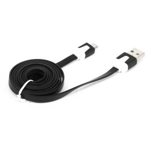 Kabl Omega OUAMCB flat micro 1m crni