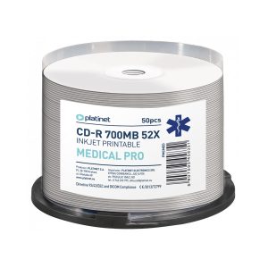 CD-R Platinet 700MB 52X printabilni MEDICAL SP*50