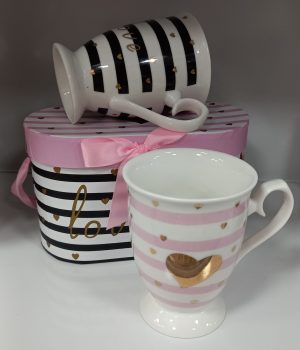 Set šolja 1/2 love srca