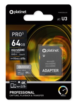 MSD Platinet PMMSDX64UIII 64gb class 10 + adapter
