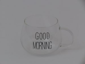 Šolja staklena - good morning