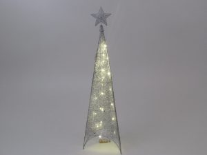 Novogodišnja piramida 120cm srebro