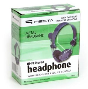 Slusalice Fiesta FIS066 crne box+mic