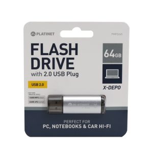 USB Platinet PMFE64S 64GB silver 2.0