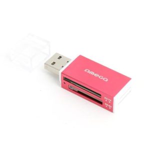 Card Reader Omega OUCRAR  alu crveni