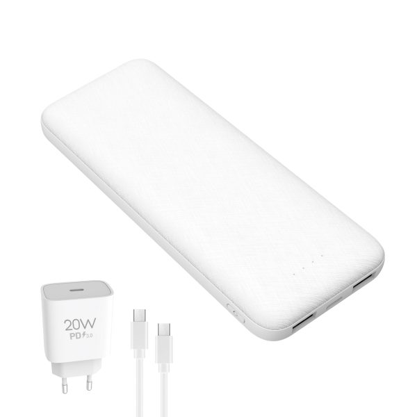 Power bank PMPB10SETW 10000mAh 20W beli+punjac 20W