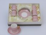 Šolje set 1/6 roze-bele