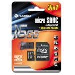 MSD Platinet PMMSD16CR 16 GB+adapter