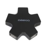 USB HUB Omega OUH24SB star crni