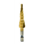 Burgija stepenenasta HEX 1/4" HSS+TIN spiral flute Ø4-12mm