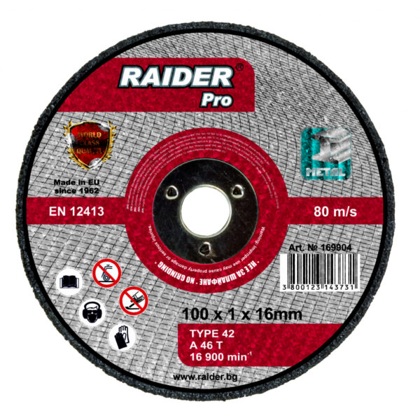 Rezna ploča za metal ø100x1x16mm 169904
