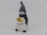Novogodišnja keramička figura sneško 18cm